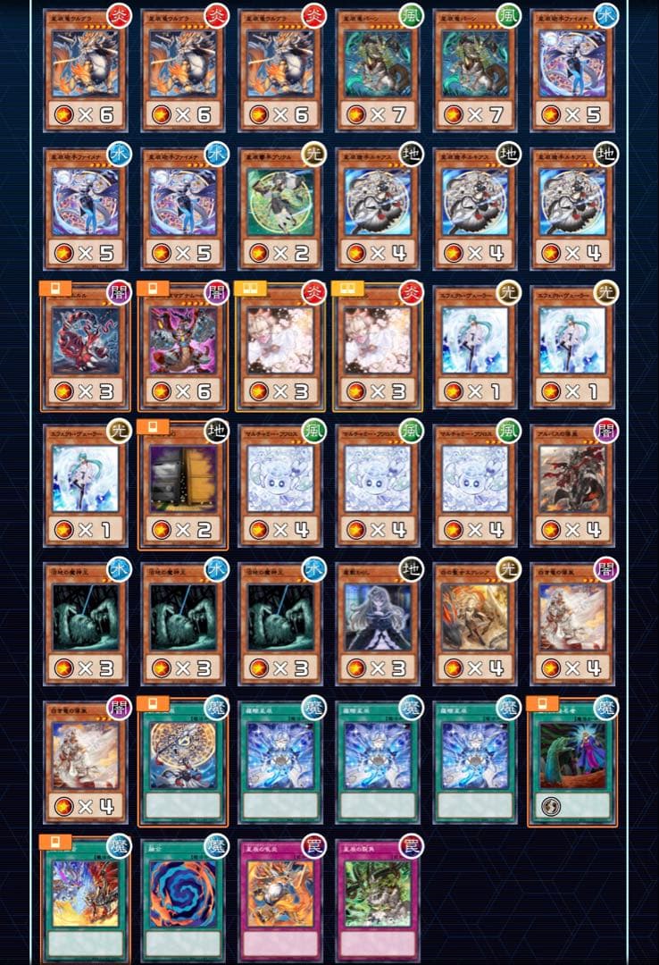 烙印ドラゴンテイルデッキ（構築済み）