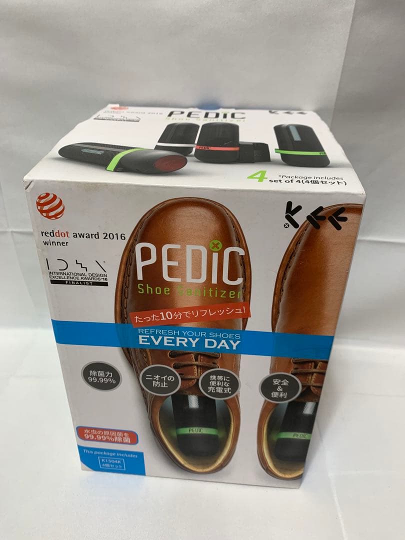 新品未使用品 PEDIC ペディック シューサニタイザー 4本セット　脱臭機