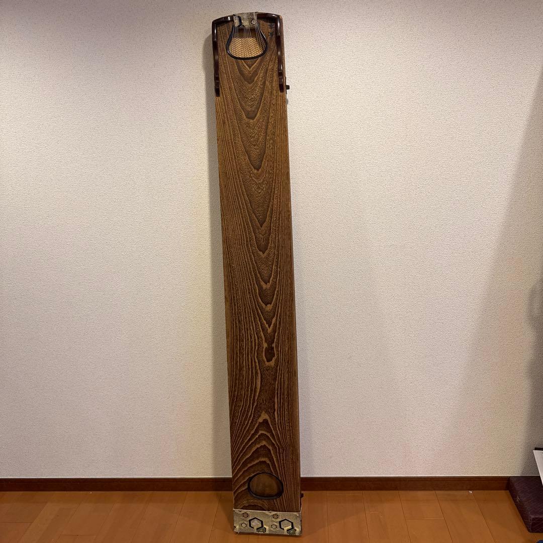 琴 13弦 綾杉彫り くり甲 福山琴