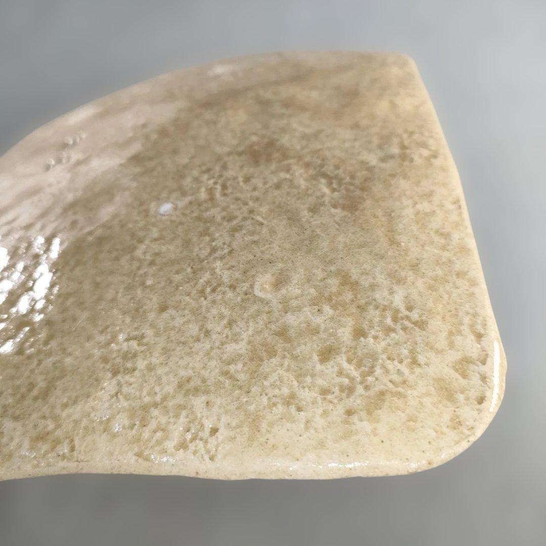 A1367-5/北大路魯山人/祥山 造/美食道楽黄瀬戸あやめ文四方皿5客/共箱/