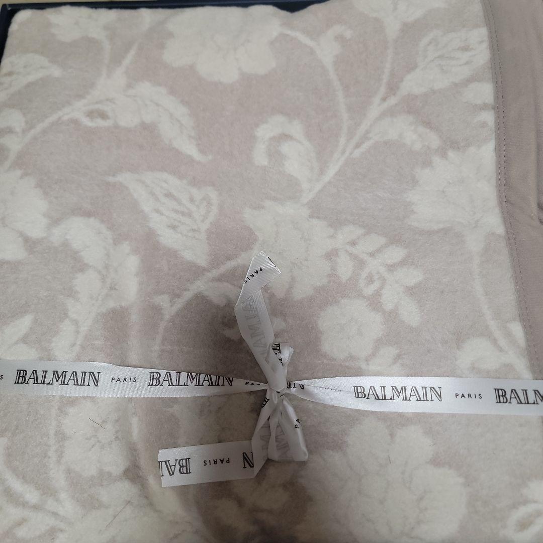 BALMAIN シルク毛布 花柄 140x200cm　新品未使用