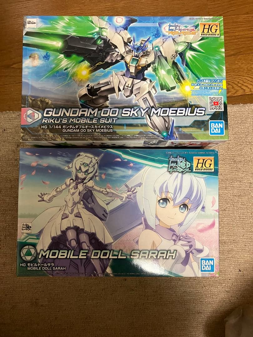 ガンプラ6個セットHIν、ダブルエックス、MGSDデスティニー、スカイメビウス他