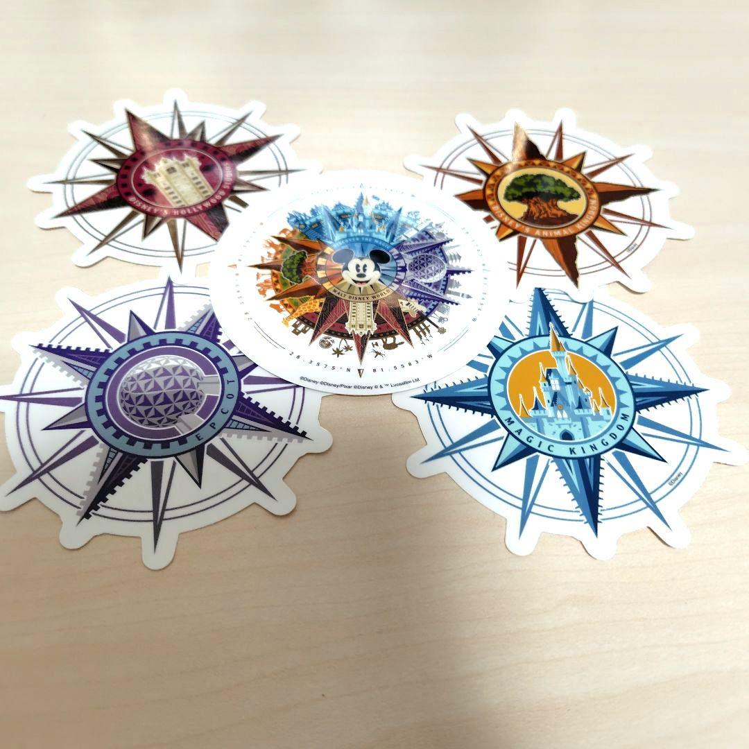 ウォルトディズニー50周年バッグ＆WDWステッカー5枚＆ガイドマップ