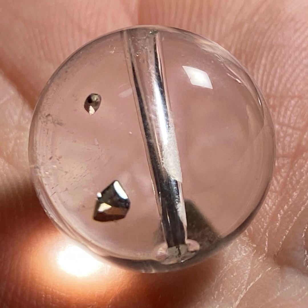 高品質　大粒パイライトインクォーツG828