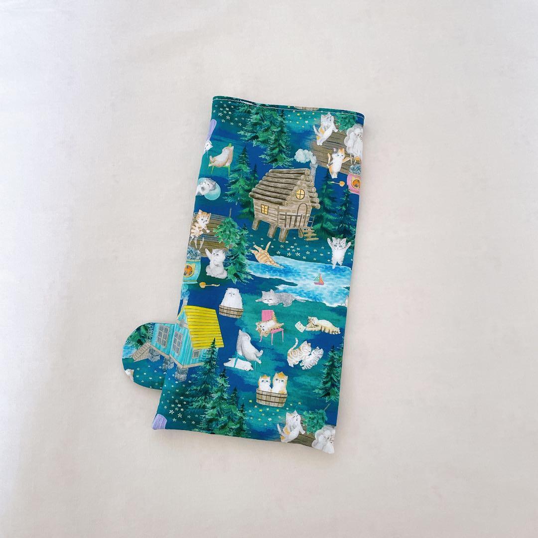 ガーゼハンカチ　ユキエモン332 ハンドメイド(ペットボトルカバー)