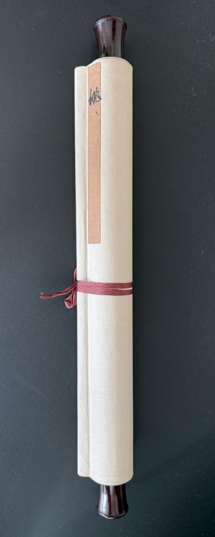 掛軸 寿桃 中国画風