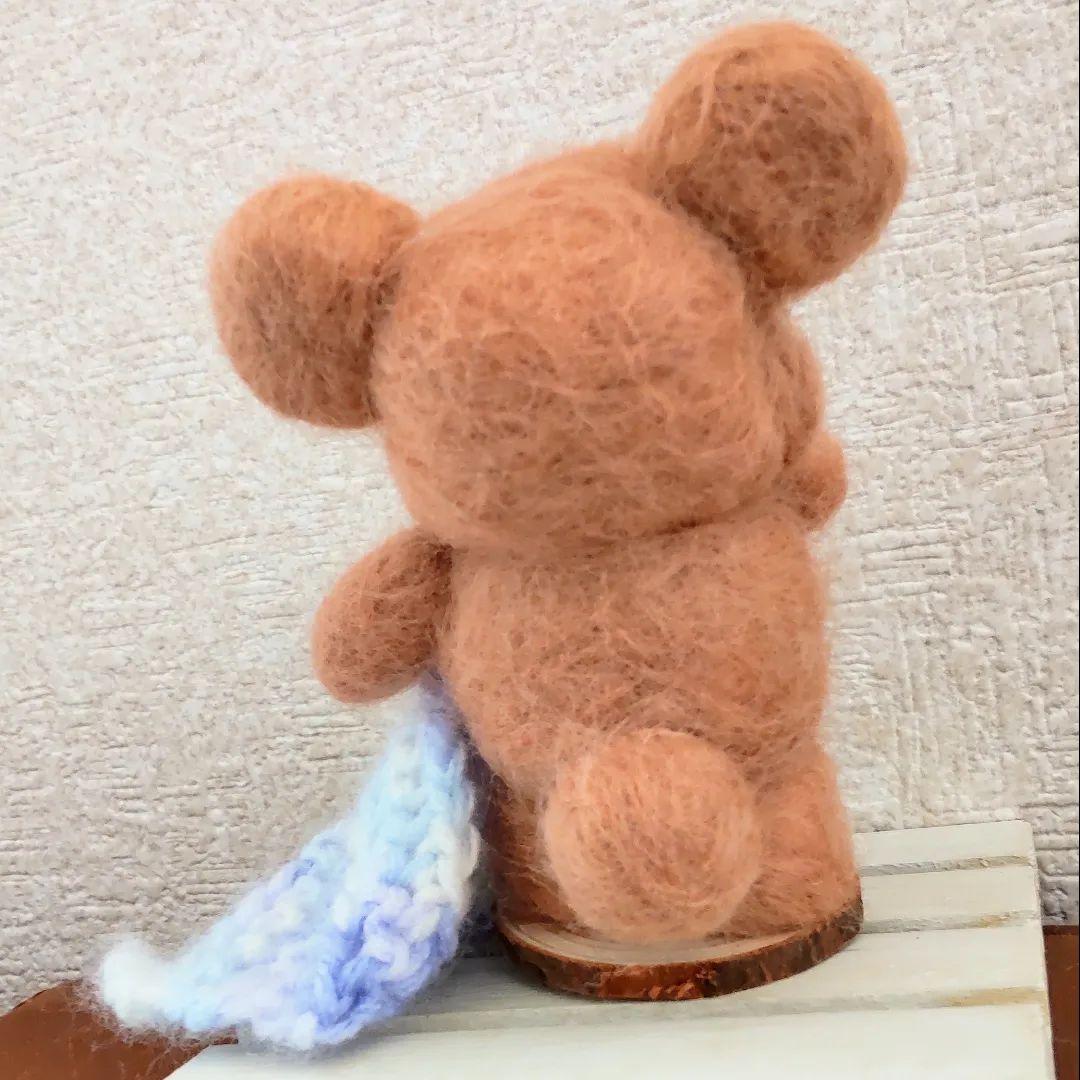 展示のみ☆mofuwako-bo もふわベア 羊毛フェルト