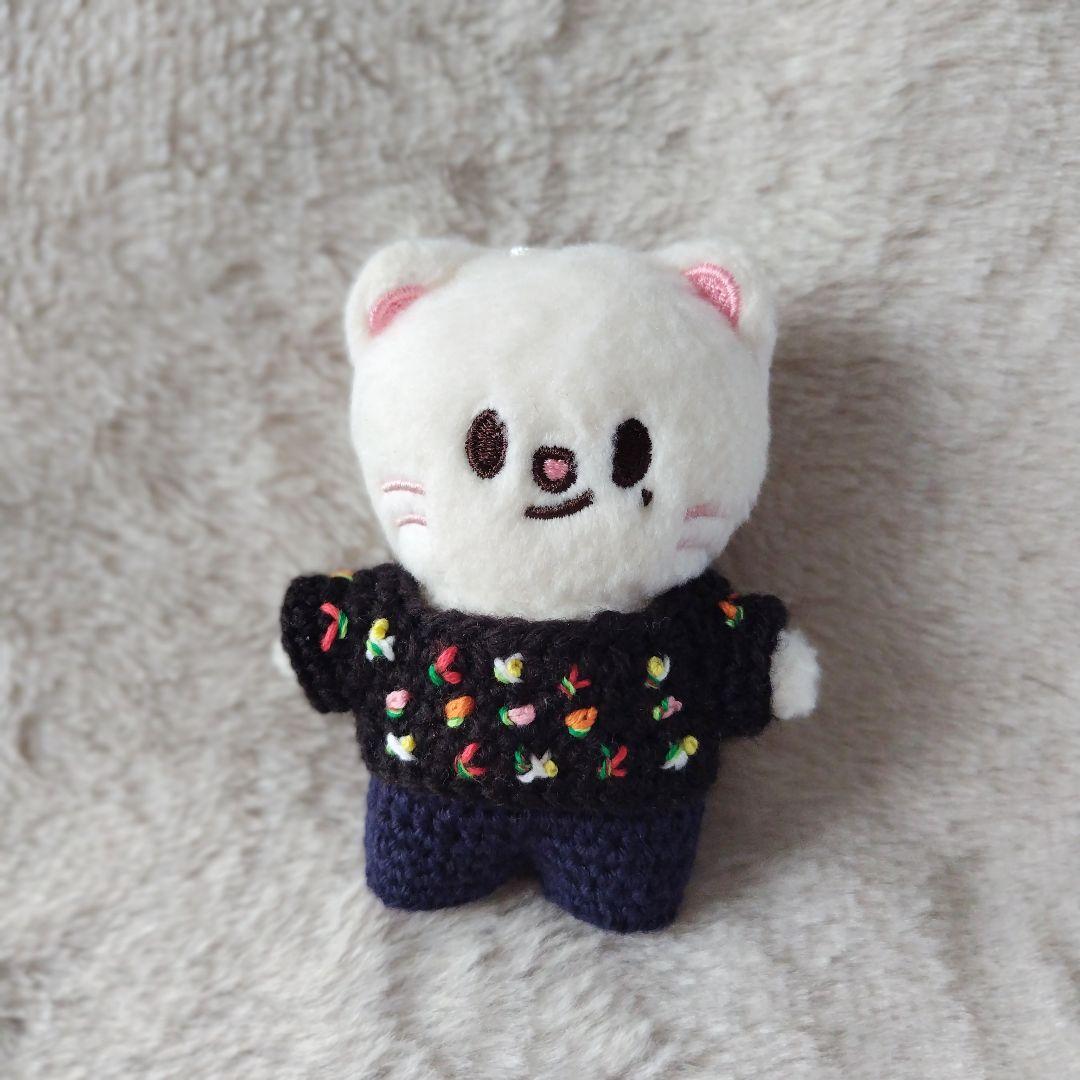 skzoo10cmぬい服 ぴページジニレットBKお花