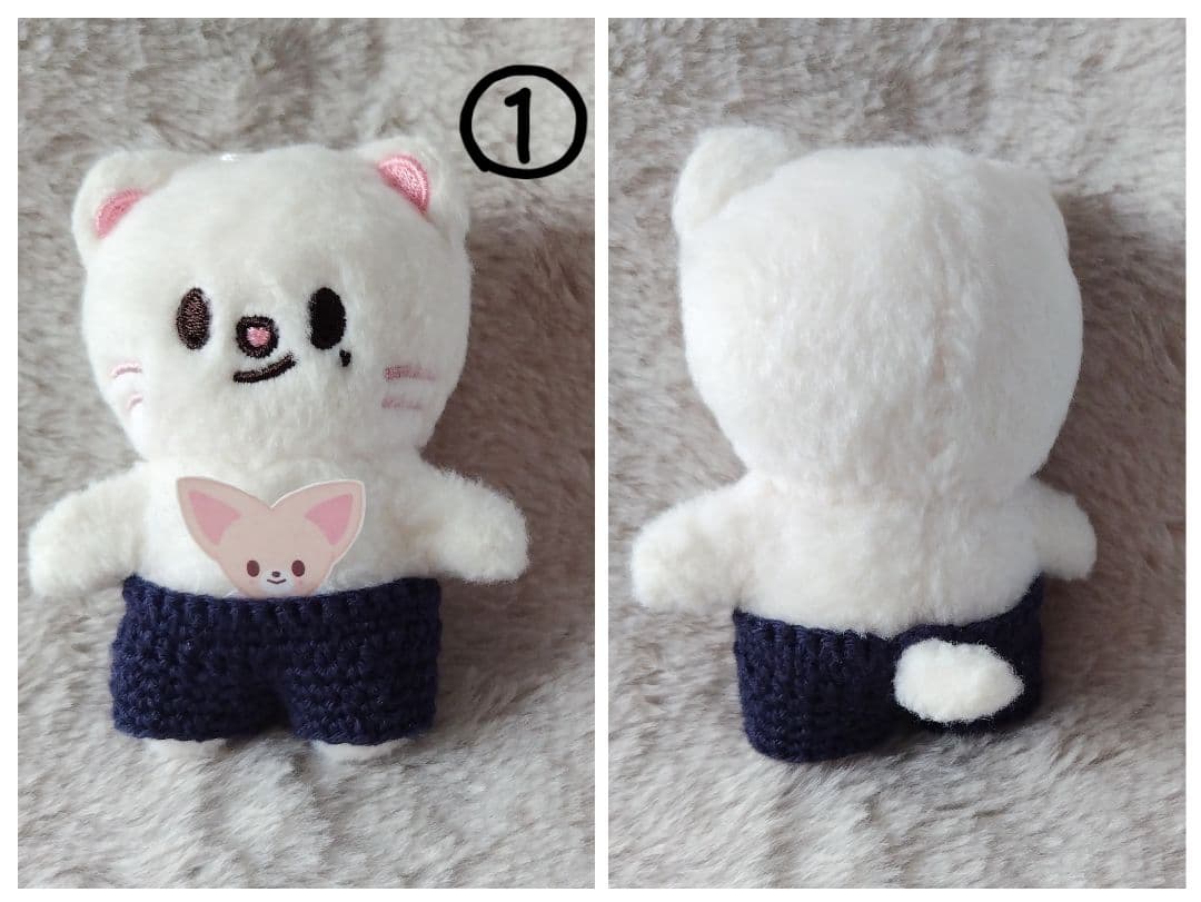 skzoo10cmぬい服 ぴページジニレットBKお花
