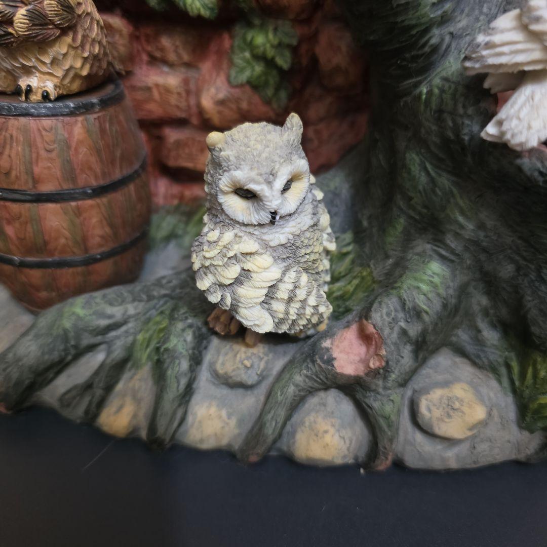11羽　フクロウの置物 インテリア装飾品