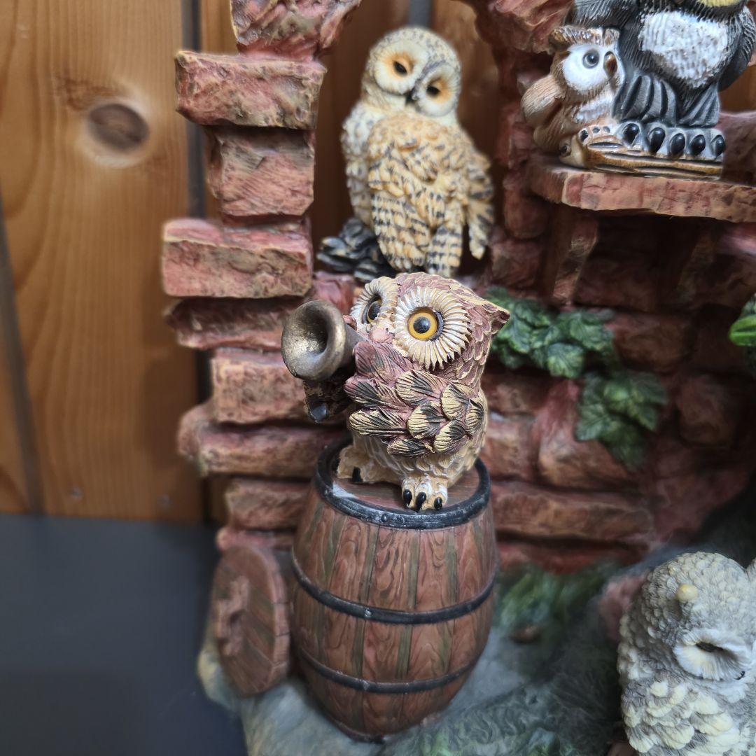 11羽　フクロウの置物 インテリア装飾品