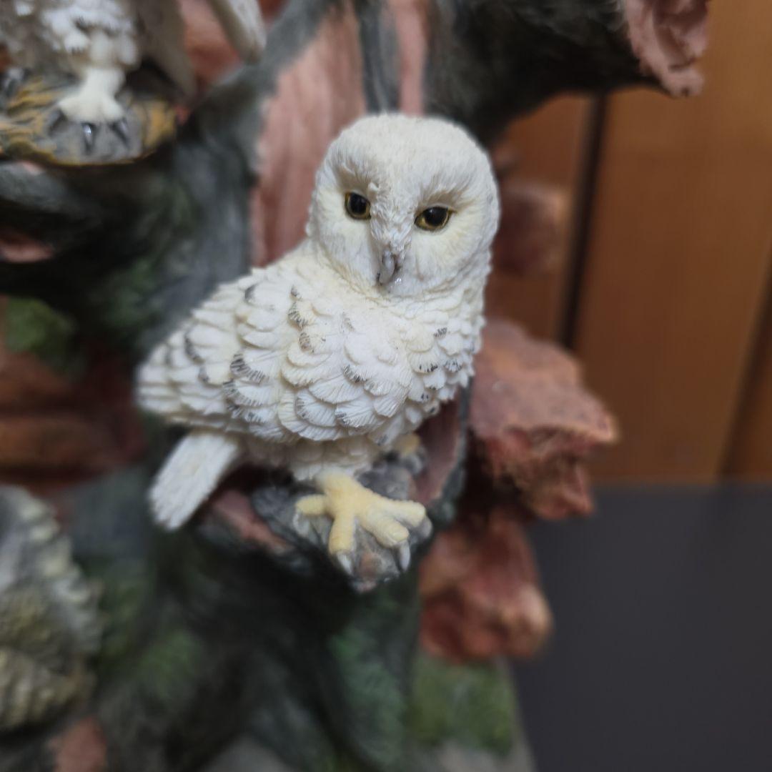 11羽　フクロウの置物 インテリア装飾品