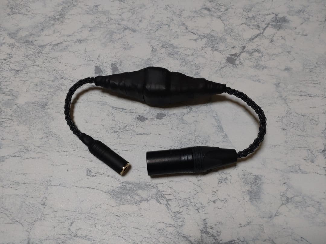 【最新作】140段式カタパルト　XLR4ピン-4.4mmメス　約38cm 黒