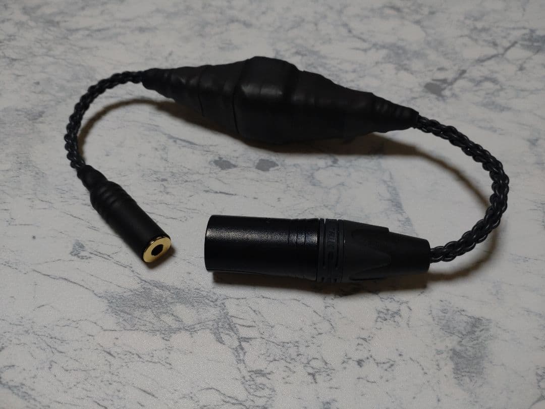 【最新作】140段式カタパルト　XLR4ピン-4.4mmメス　約38cm 黒