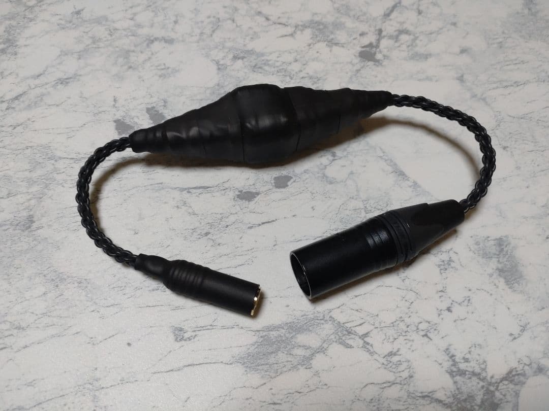 【最新作】140段式カタパルト　XLR4ピン-4.4mmメス　約38cm 黒