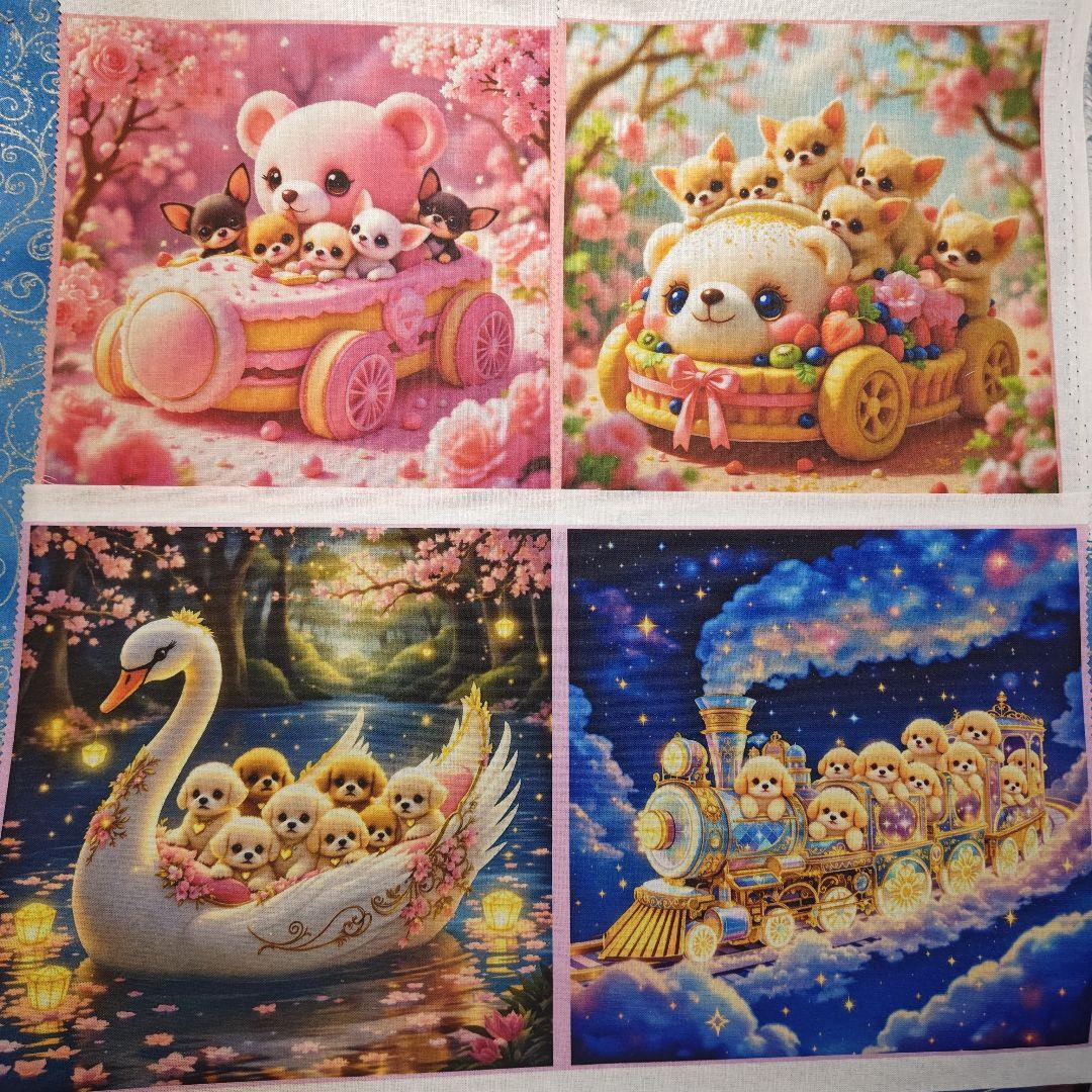 mafuyu　パネル　ワンコさん＆ネコちゃん柄　30枚