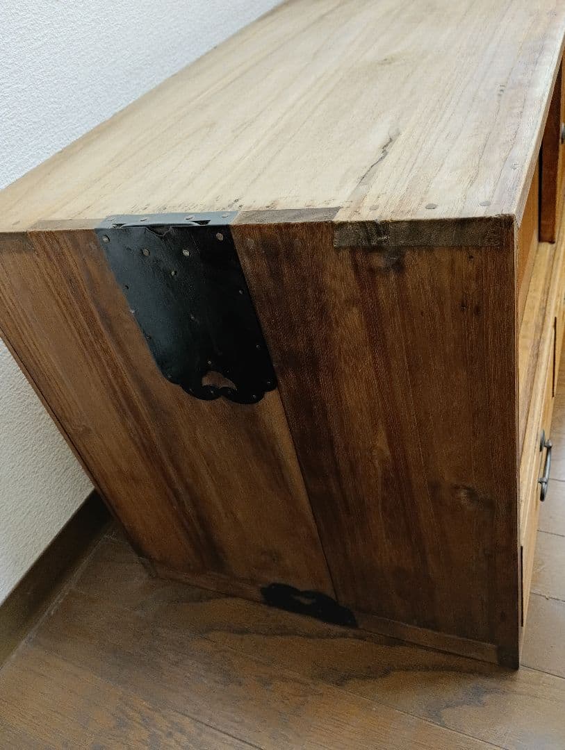 桐箪笥1段目　アンティーク　キャビネット　引き出し収納家具　大正　昭和レトロ