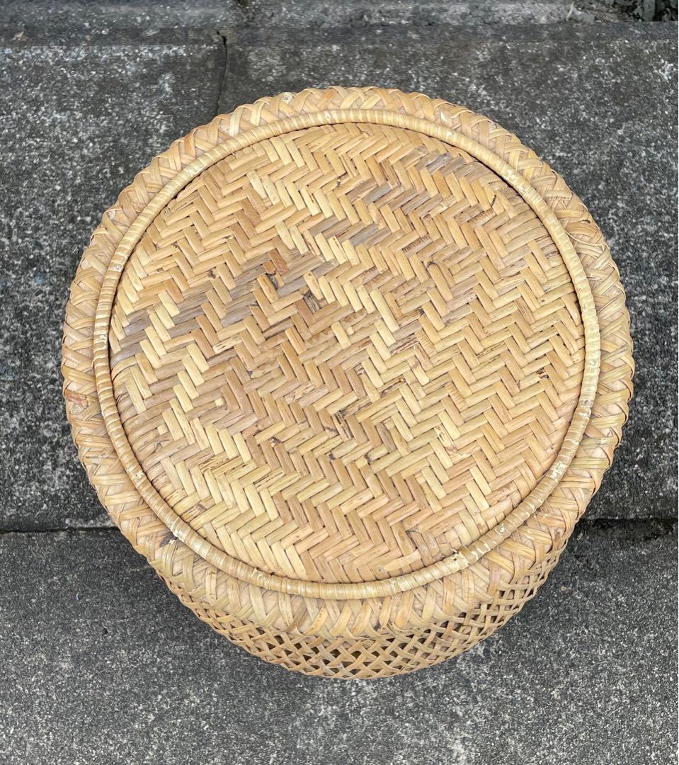 KANADEMONO/かなでもの/Eco Natural/ラタン/スツール/①