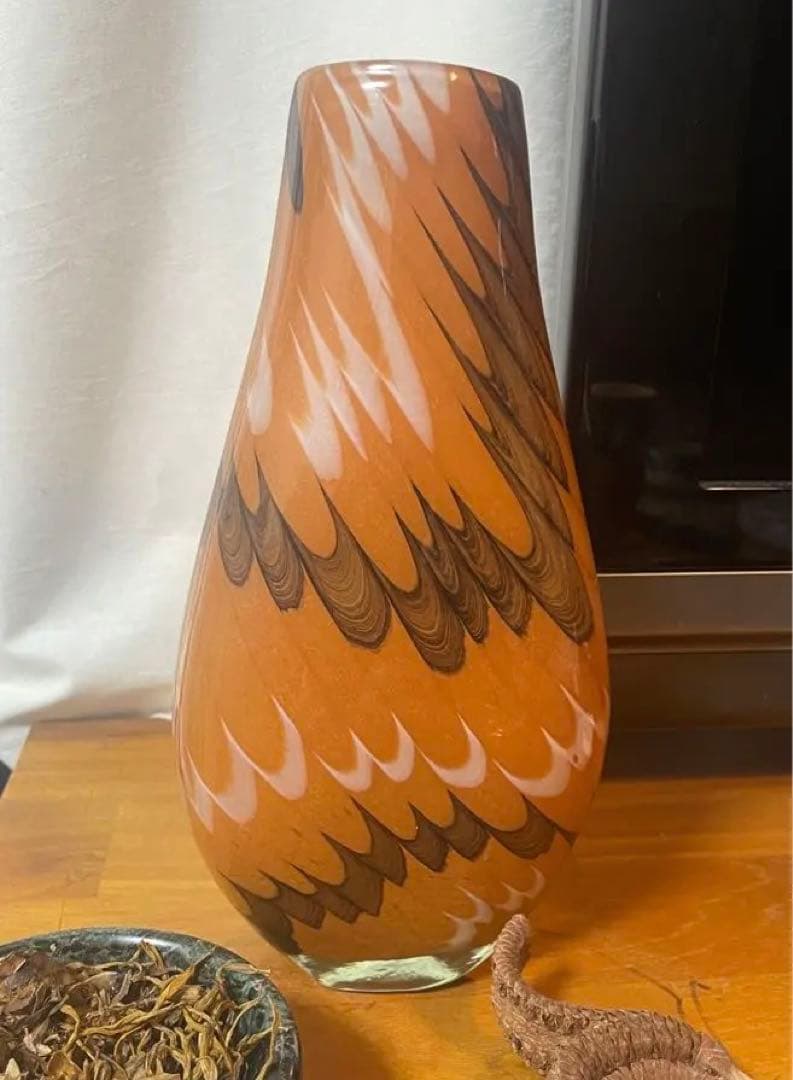 vintage flower vase マーブル