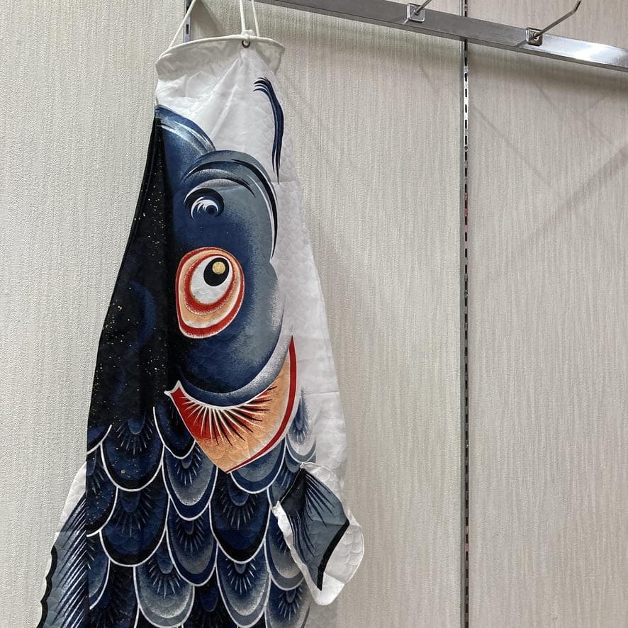 SKO132　風舞鯉　鯉のぼり1.5m 黒鯉　ベランダ用1.5m黒のみ