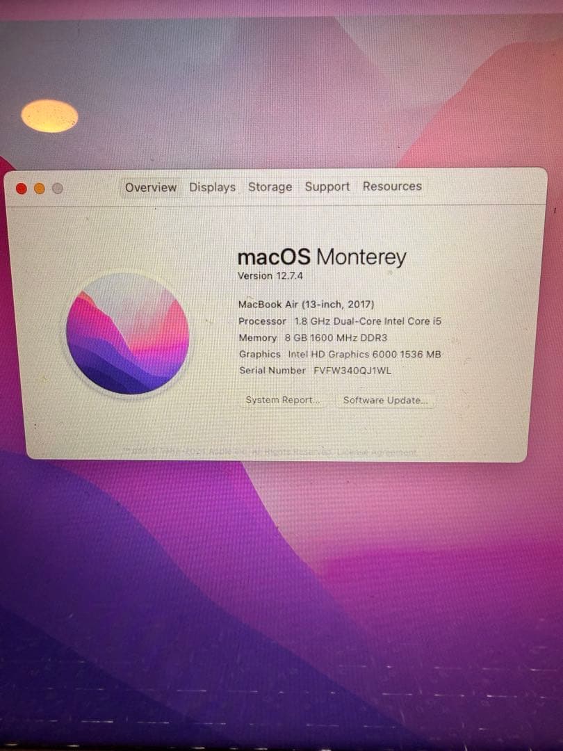 MacBook Air 2017 13インチ / 256GB / 8GB