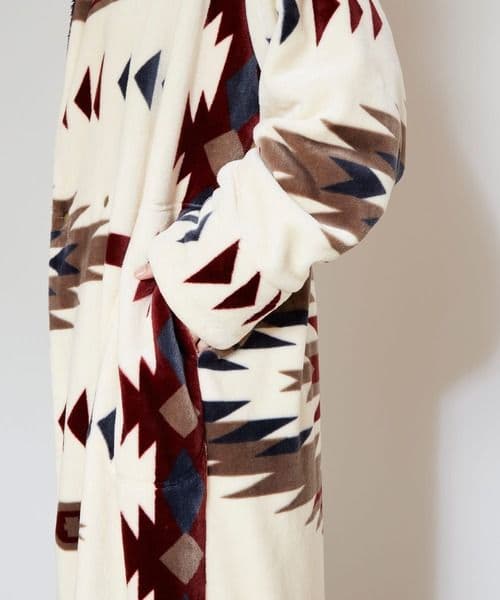 チャイハネ　NOMADY ノマディ着るブランケット ロングガウン　ベージュ