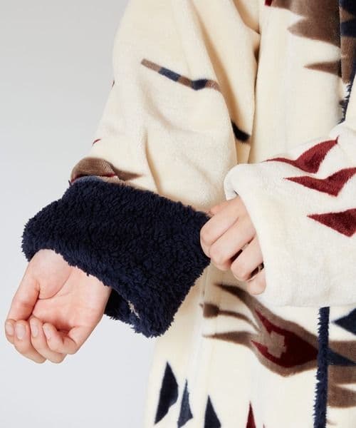 チャイハネ　NOMADY ノマディ着るブランケット ロングガウン　ベージュ