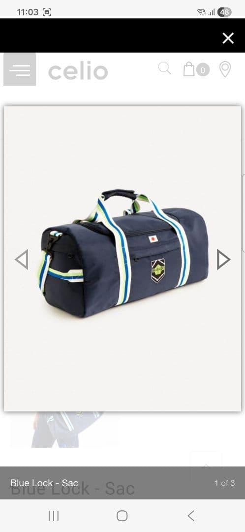 ブルーロック ボストンバッグ 海外限定 ネイビー 大容量