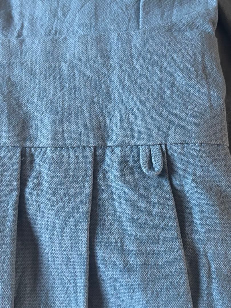 エプロン　韓服エプロン　ブルーグレー