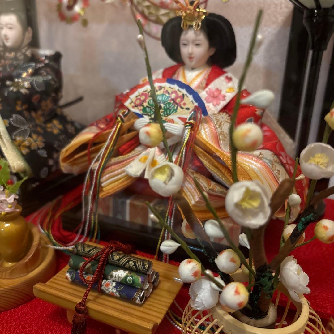 【金額相談OK】吉徳　ケース入り雛人形【木製】