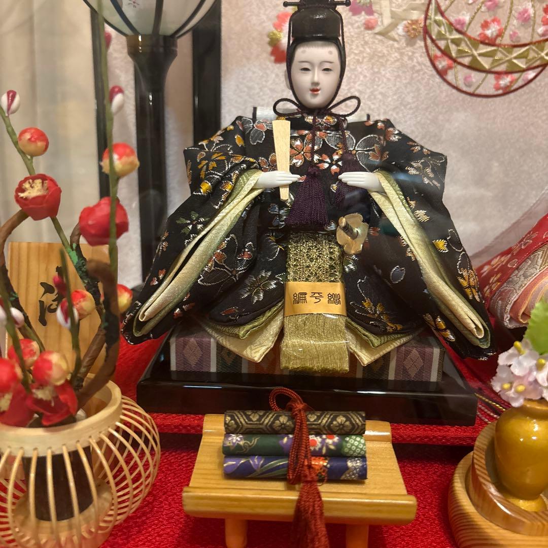 【金額相談OK】吉徳　ケース入り雛人形【木製】