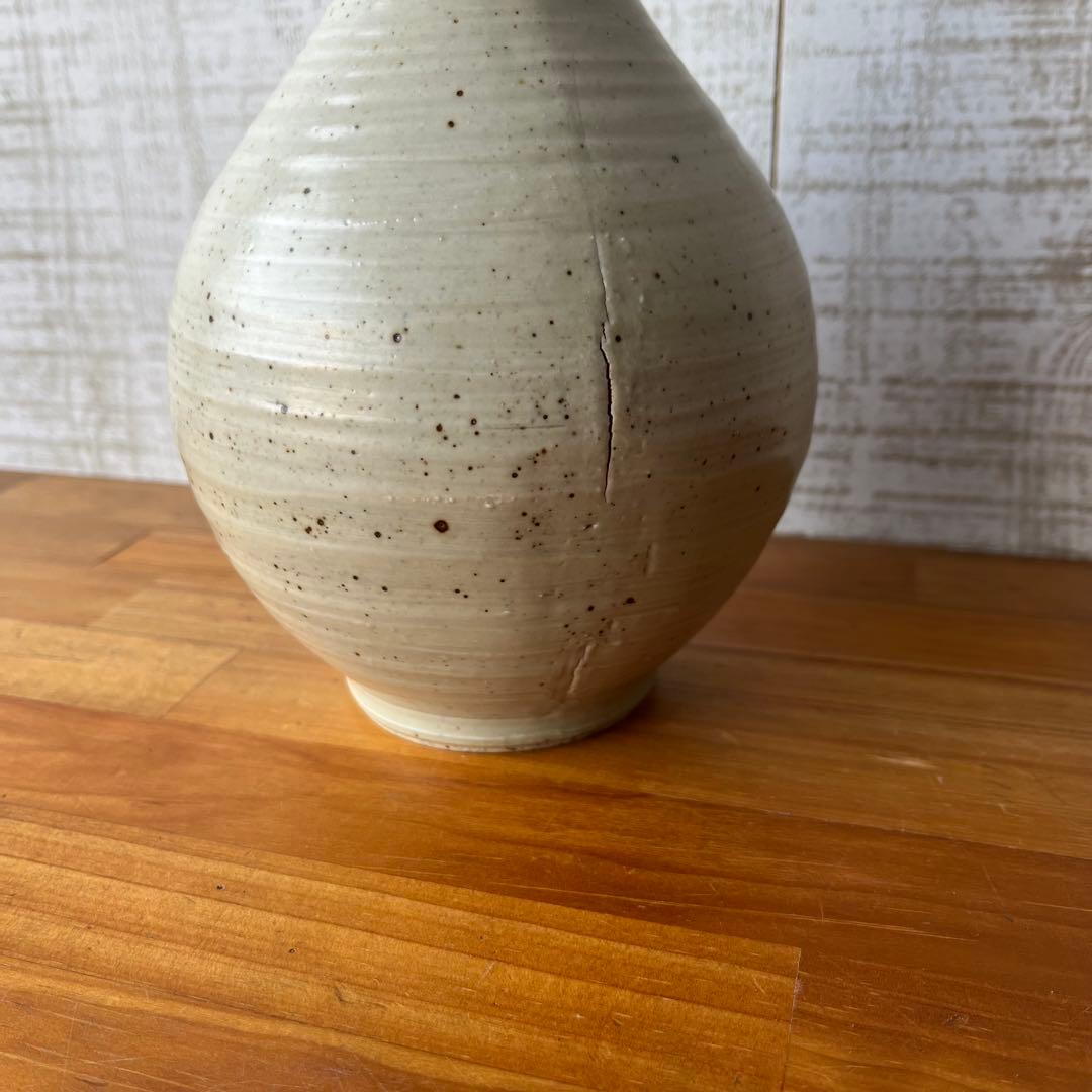 【アンティーク】陶器 瀬戸物 花瓶 花入 フラワーベース 花器 一輪挿し 古道具