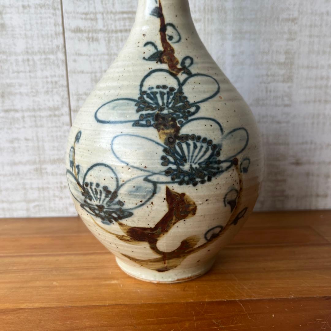 【アンティーク】陶器 瀬戸物 花瓶 花入 フラワーベース 花器 一輪挿し 古道具