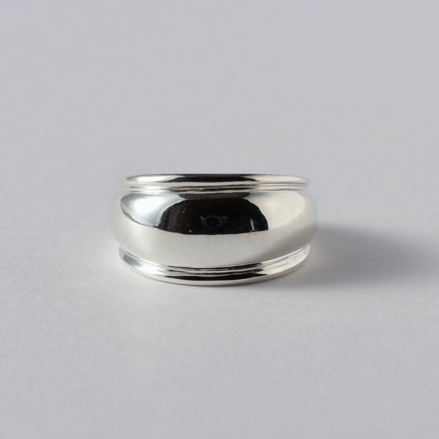 幅広シルバーリング　11.5号〜12号の方向け／Silver925