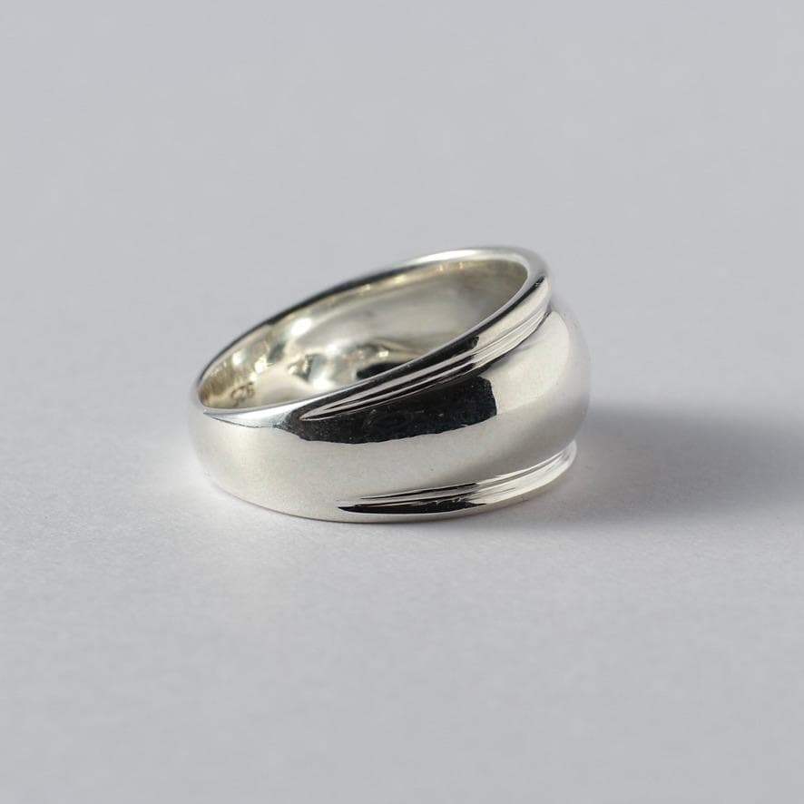 幅広シルバーリング　11.5号〜12号の方向け／Silver925