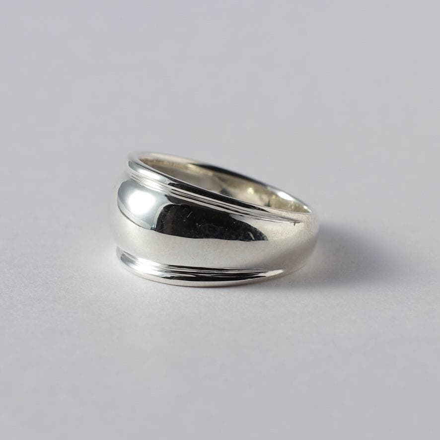 幅広シルバーリング　11.5号〜12号の方向け／Silver925