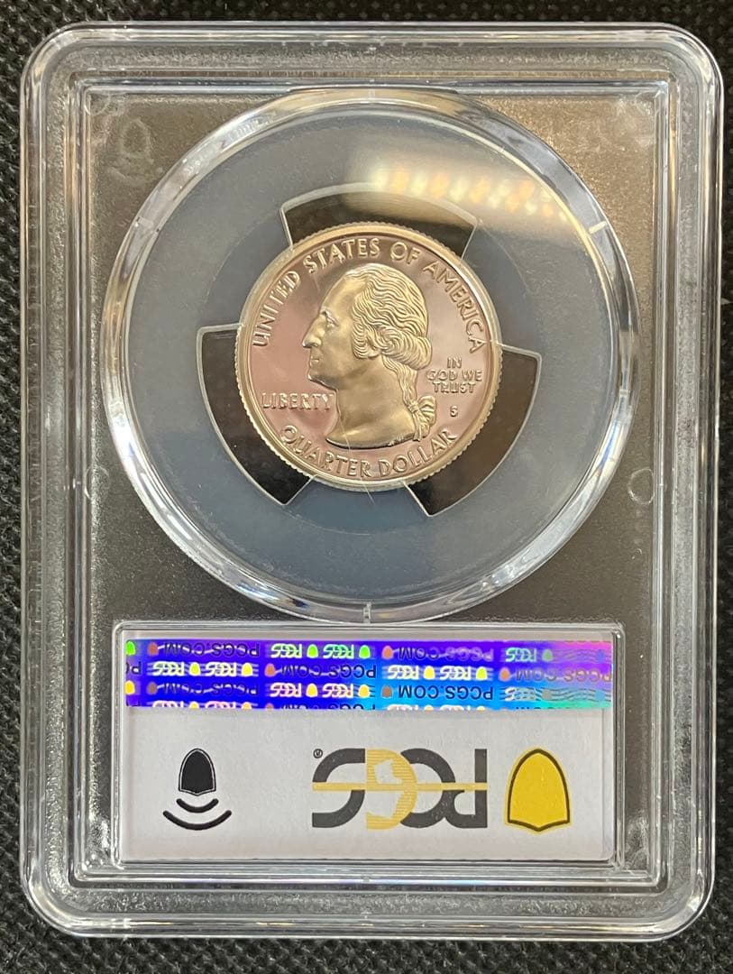 アメリカ1999S ニュージャージー州 25セント 銀貨 PCGS
