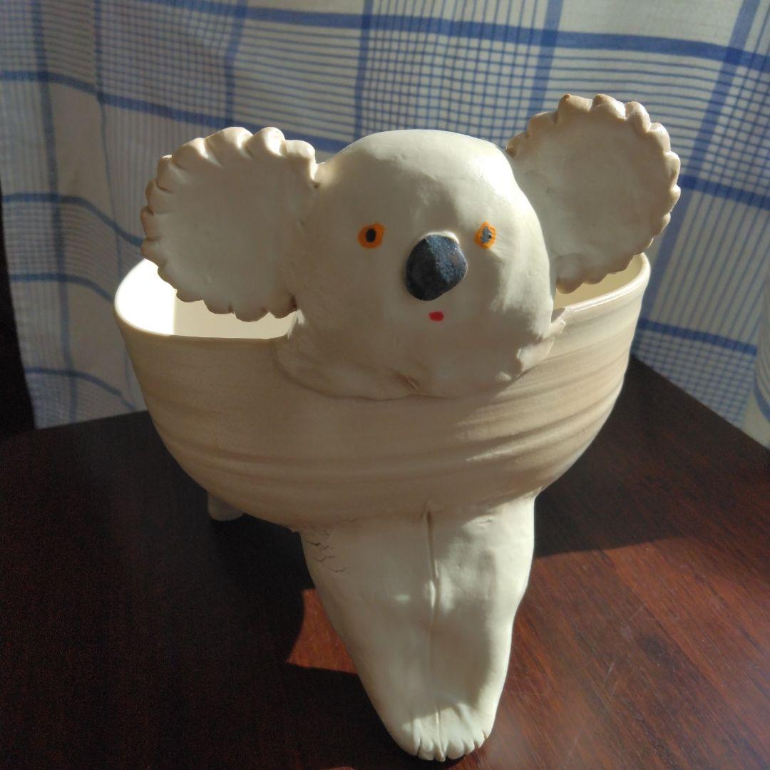 MASUDA HIKARI、増田光、陶器、三つ足、脚付き、入れ物、コアラ、器