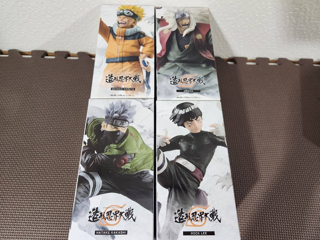 ナルト疾風伝 フィギュア 造形忍界大戦 ナルト ロック カカシ ジライヤ 未開封