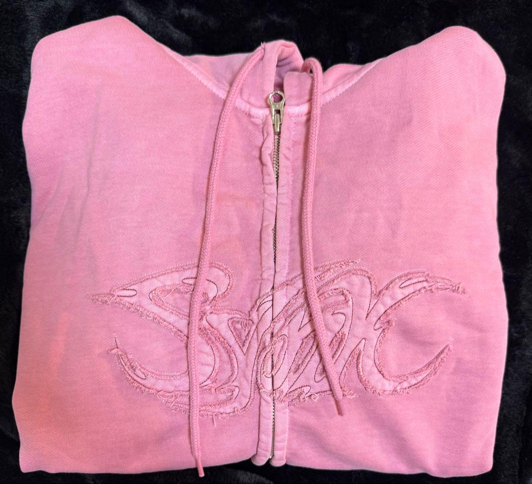 aespa パーカー ピンクフーディ SYNK PARALLEL LINE MD