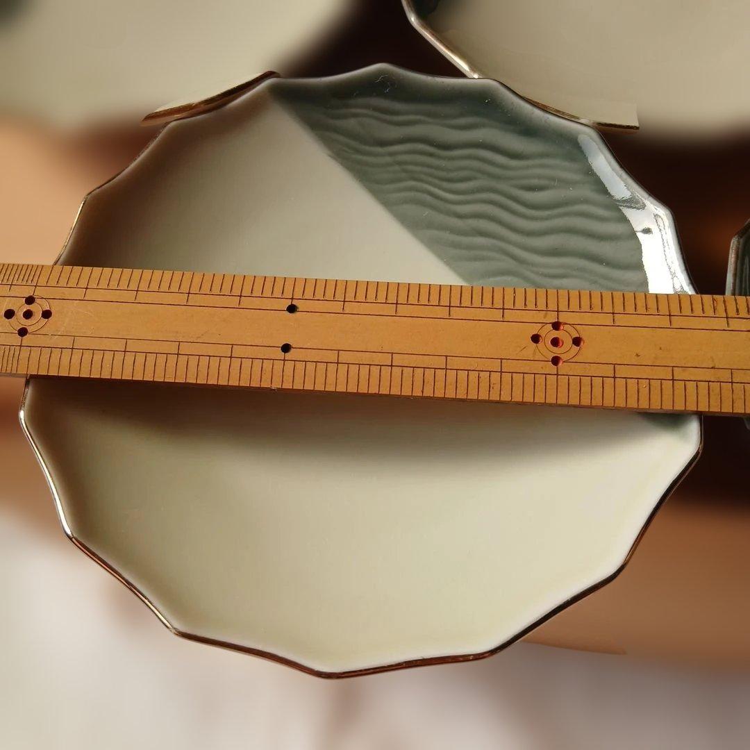 八角形の波模様皿 130枚セット