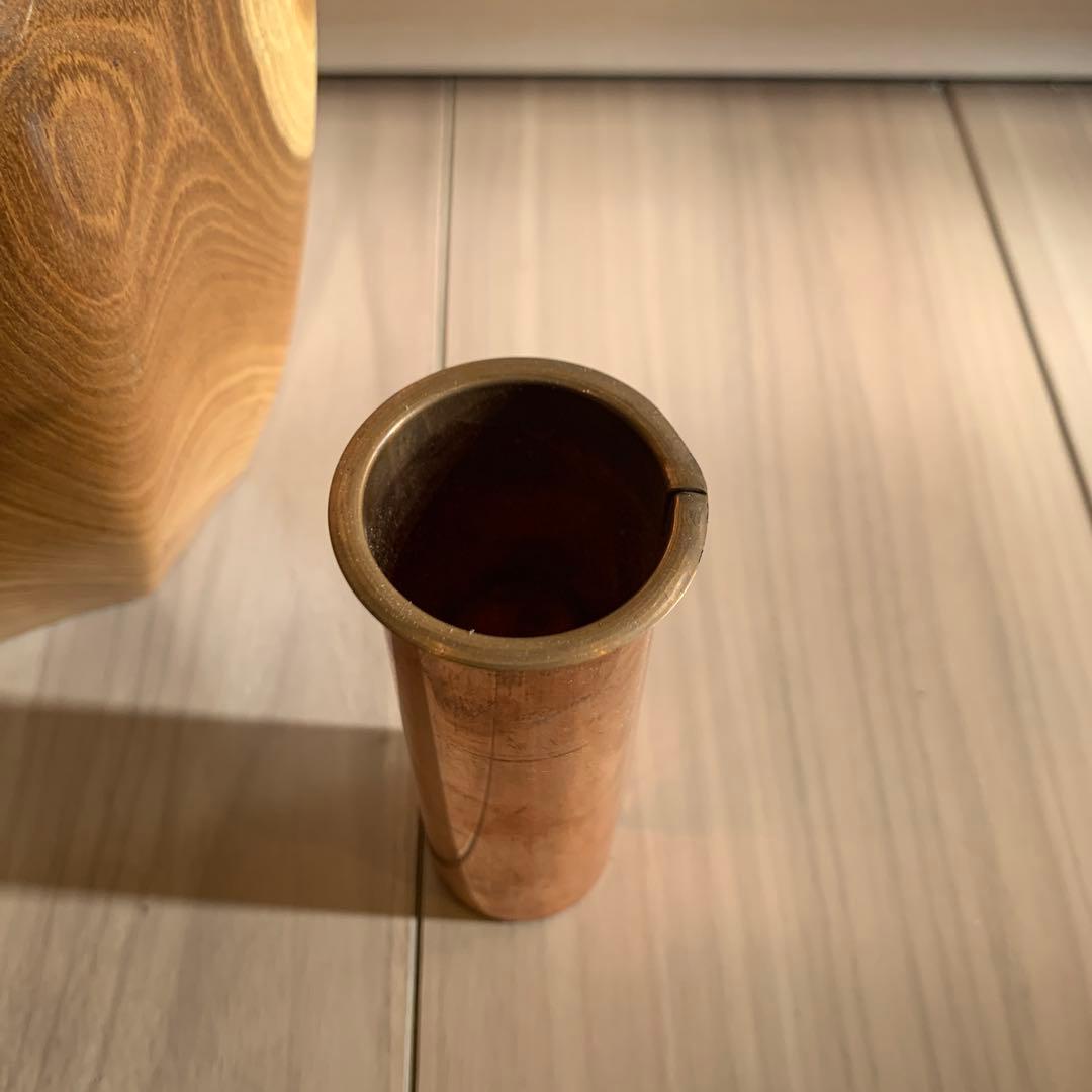 銘木　北海花瓶 （箱難あり）　　日本製