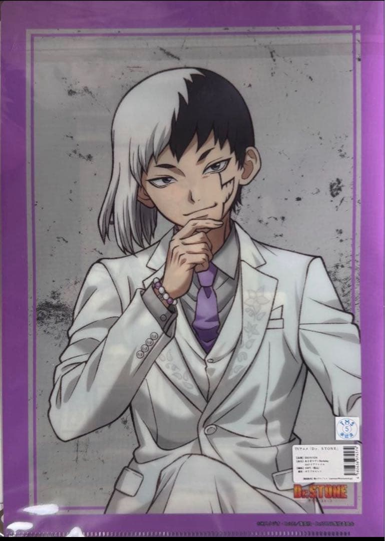 Dr.STONE マルイ A4クリアファイル あさぎりゲン birthday