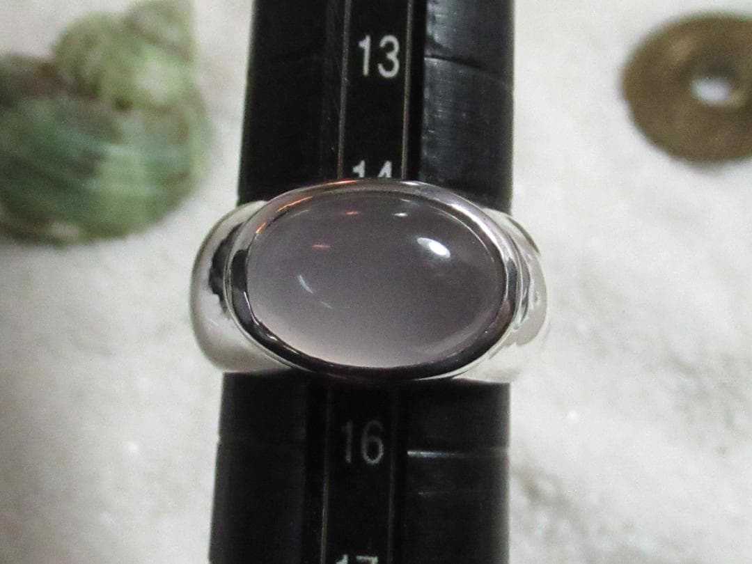 ★手作り★シルバー９２５ローズクオーツリング15号