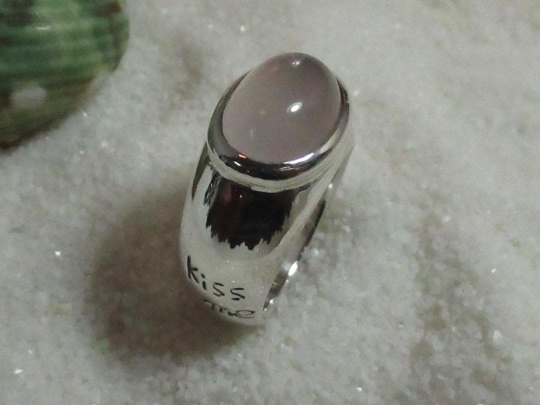 ★手作り★シルバー９２５ローズクオーツリング15号