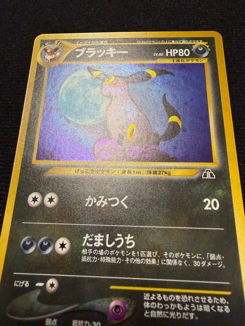 美品　旧裏　ブラッキー ★ 拡張パック第2弾 遺跡をこえて…