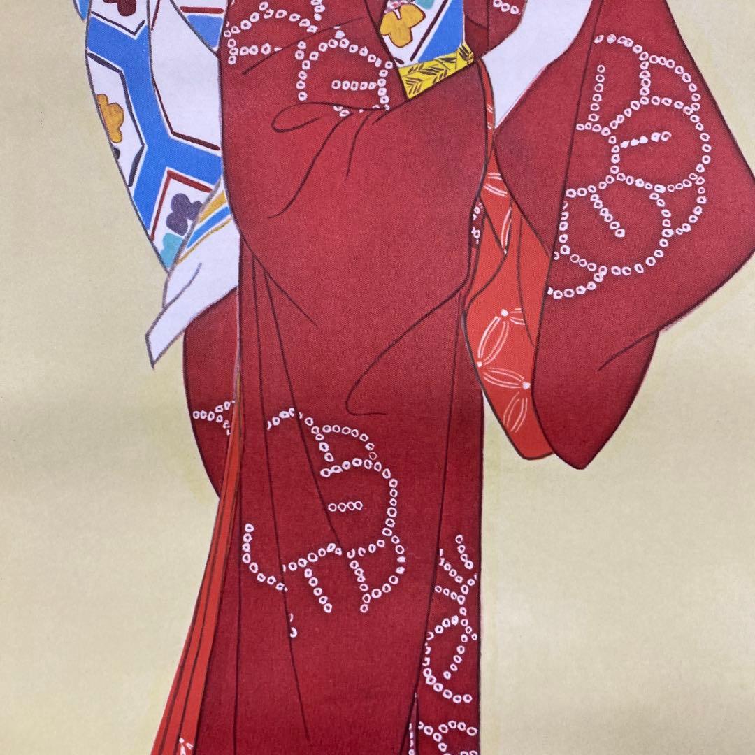 美品 掛け軸 伊東深水筆「枝だれ梅」美人画 縁起物 名画 おもてなし