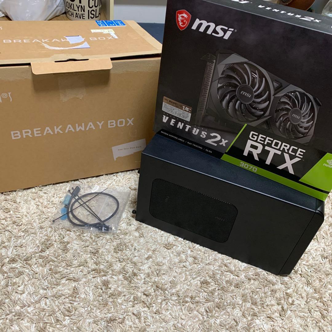 美品eGPU Breakaway Box 550+ RTX 3070 OC
