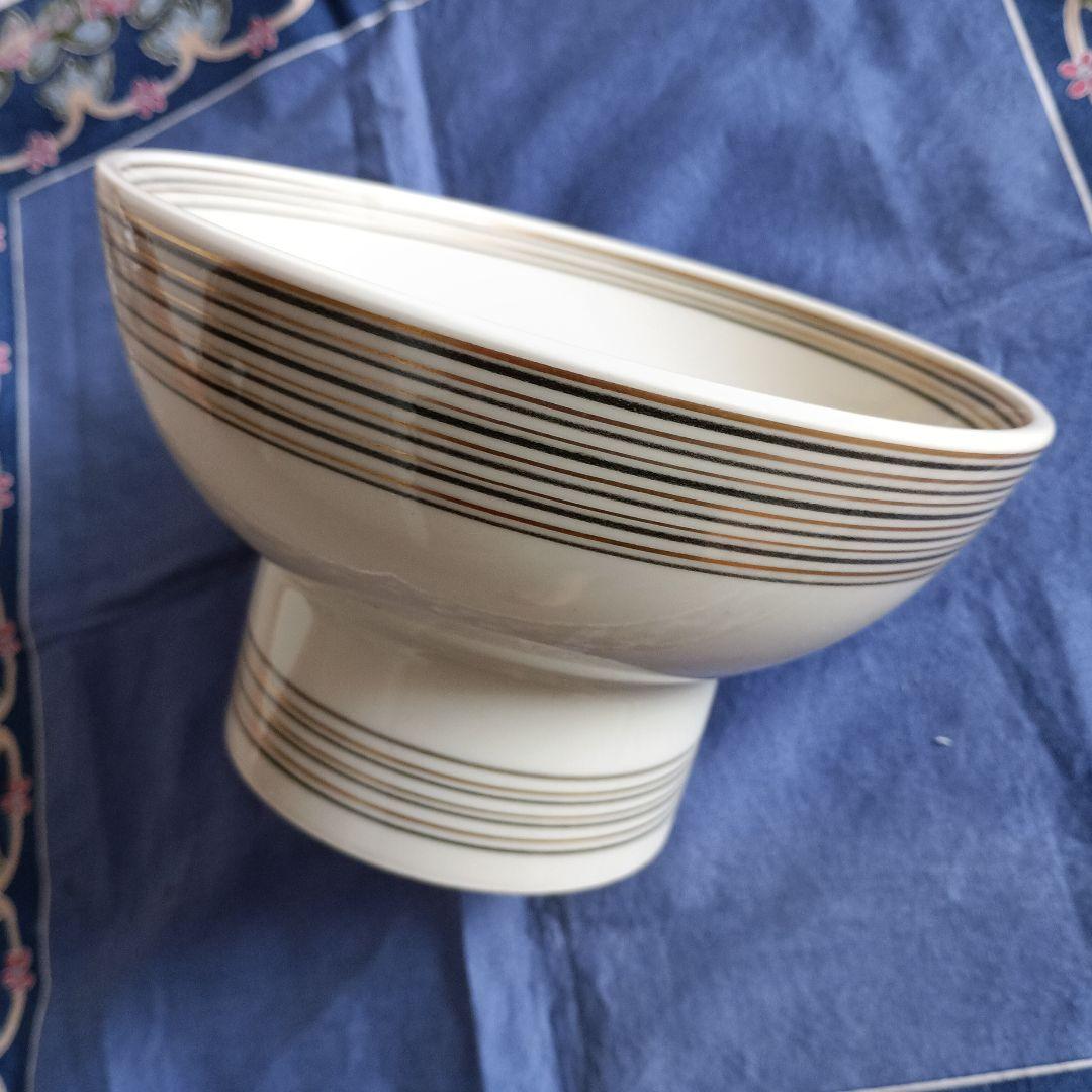 宮永東山♥金彩弦文 鉢♥骨董 アンティーク❤️共箱