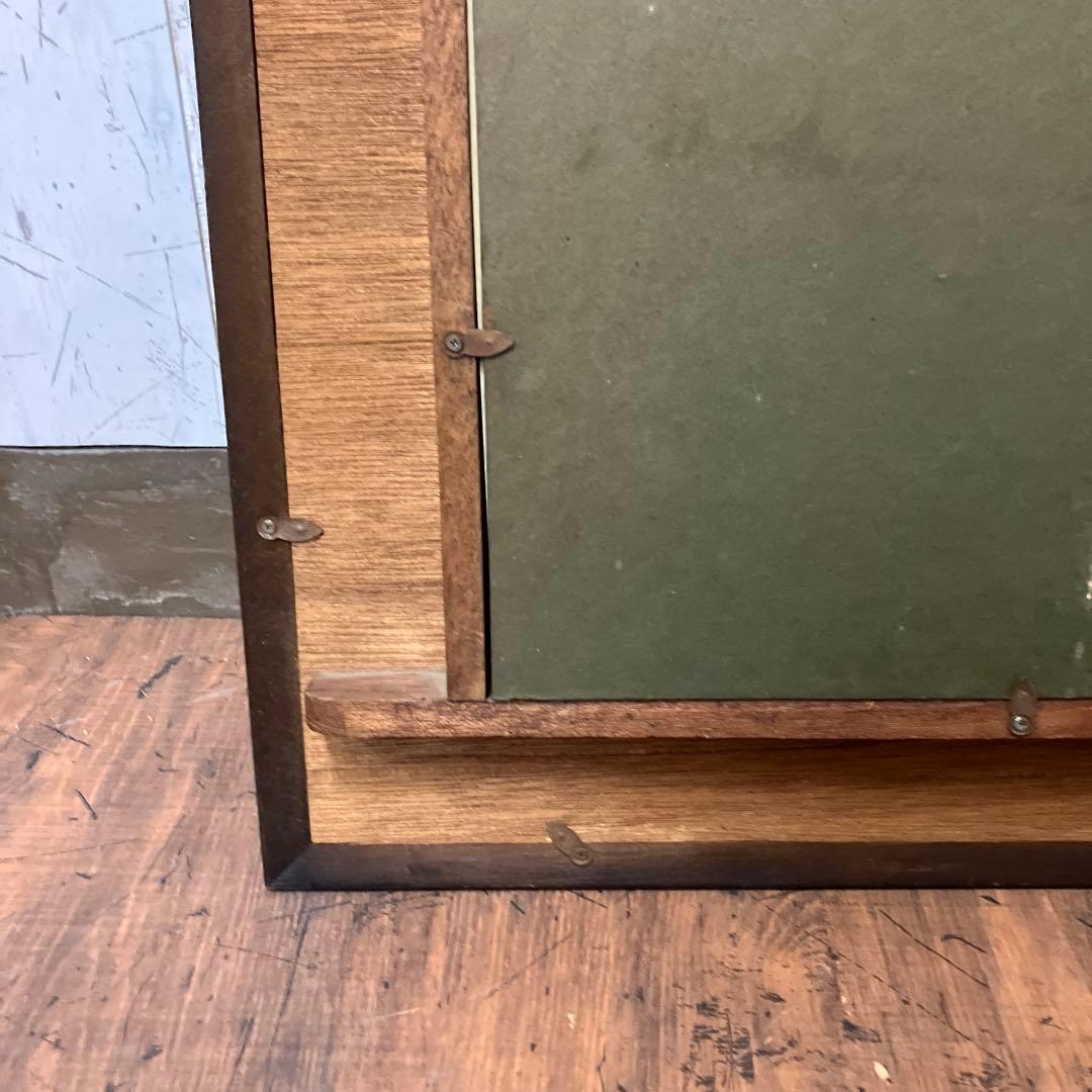 昭和レトロ 風景画 絵画 額装 額縁 額入り 農家 アート 作品 美術 立掛け